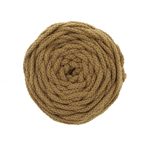 Cotton Air 5 mm macramé cotton cord spool - Dark sand x50m