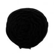 Cotton Air 5 mm cord for macrame - Black x 50m