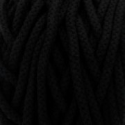 Cotton Air 5 mm cord for macrame - Black x 50m