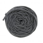 Cotton Air 5 mm cord for macrame - Dark Grey x 50m|raw }}