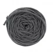 Cotton Air 5 mm cord for macrame - Dark Grey x 50m