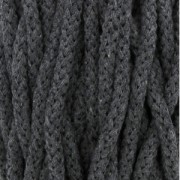 Cotton Air 5 mm cord for macrame - Dark Grey x 50m
