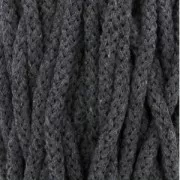 Cotton Air 5 mm cord for macrame - Dark Grey x 50m