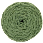 Cotton Air 5 mm cord for macrame - Green x 50m|raw }}