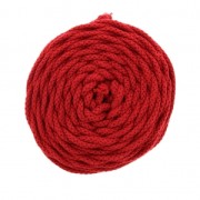 Cotton Air 5 mm cord for macrame - Red x 50m|raw }}