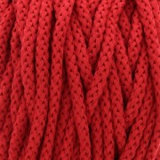 Cotton Air 5 mm cord for macrame - Red x 50m