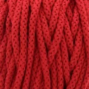 Cotton Air 5 mm cord for macrame - Red x 50m