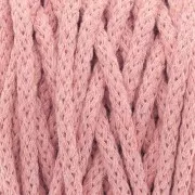 Cotton Air 5 mm cord for macrame - Old Pink x 50m