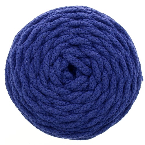 Cotton Air 5 mm cord for macrame - Navy Blue x 50m