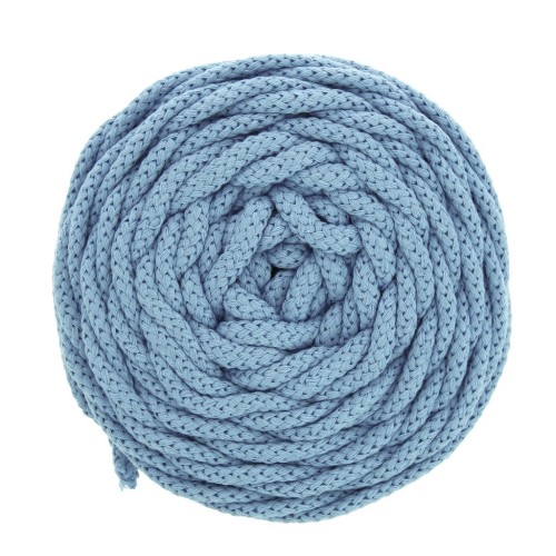 Cotton Air 5 mm cord for macrame - Light Blue x 50m