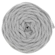 Cotton Air 5 mm cord for macrame - Grey x 50m