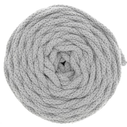 Cotton Air 5 mm cord for macrame - Grey x 50m
