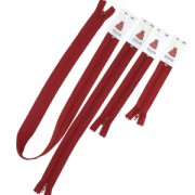 Long and Non-separable zipper 30 cm - Red x1