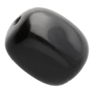 18x13 mm rectangle bead in tinted gemstone - Black Onyx x1