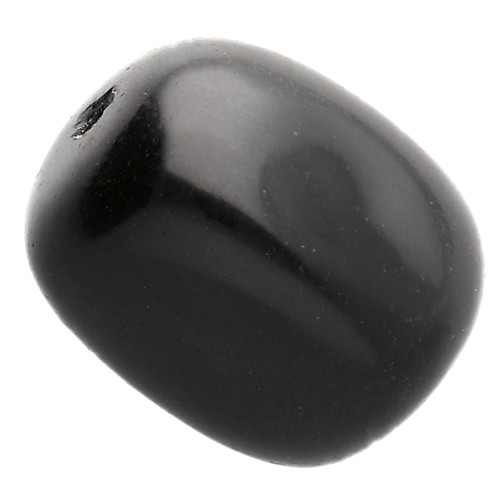 18x13 mm rectangle bead in tinted gemstone - Black Onyx x1
