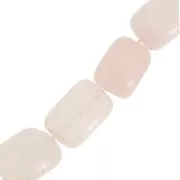 Bead Rose Quartz 20x15mm x4