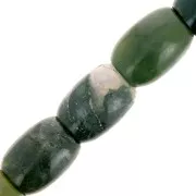 Bead Moss Agate 14x11mm x1