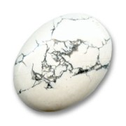 Oval cabochon 40x30 mm Howlite|raw }}