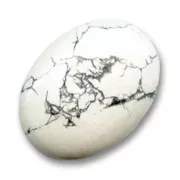 Oval cabochon 40x30 mm Howlite