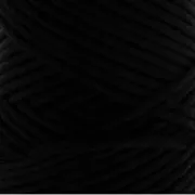 Cotton Supreme 3XL combed cord for macrame - Black x 75m