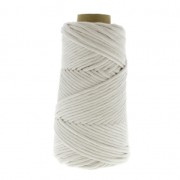 Cotton Supreme 3XL combed cord for macrame - Light Grey x 75m