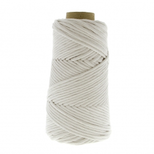 Cotton Supreme 3XL combed cord for macrame - Light Grey x 75m