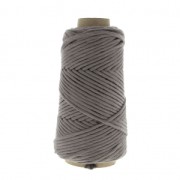 Cotton Supreme 3XL combed cord for macrame - Grey x 75m|raw }}