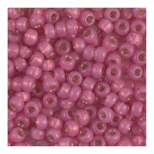 Miyuki Seed beads 8/0 645 - Dark Rose Alabaster Silverline