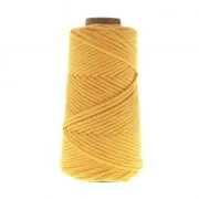 Cotton Supreme 3XL combed cord for macrame - Mustard  x 75m