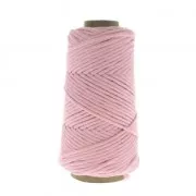 Cotton Supreme 3XL combed cord for macrame - Baby Pink x 75m