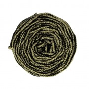 Rayon Air 4 mm cord for macrame - Gold / Black x 50m|raw }}