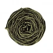 Rayon Air 4 mm cord for macrame - Gold / Black x 50m
