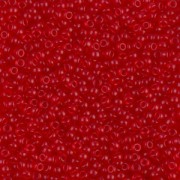 Miyuki Seed beads 11/0 10F - Semi-Frost Transparent Red Orange