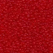 Miyuki Seed beads 11/0 10F - Semi-Frost Transparent Red Orange