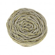 Rayon Air 4 mm cord for macrame - Gold / White x 50m|raw }}