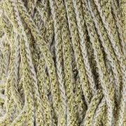 Rayon Air 4 mm cord for macrame - Gold / White x 50m