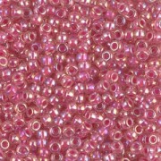 Miyuki Seed beads 11/0 355 - Crystal AB Hot Pink Lined|raw }}