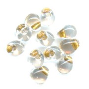 Miyuki Fringe beads 3.4mm DPF35 - Crystal Spkl Met Gold Lined x8g|raw }}