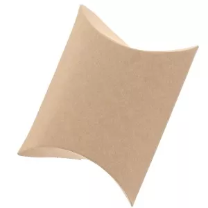 Cardboard gift box 8x10x3.5cm Natural Kraft x1