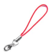 Mobile phone accessory with lobster clasp Red x1|raw }}