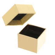 Gift box for ring 4.5x4.5x3.5 cm Golden x1
