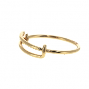 Gold-Filled fine ajustable jonc ring - Size 49 to 54 x1