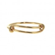 Gold-Filled fine ajustable jonc ring - Size 49 to 54 x1
