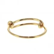 Gold-Filled fine ajustable jonc ring - Size 49 to 54 x1