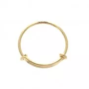 Gold-Filled fine ajustable jonc ring - Size 49 to 54 x1