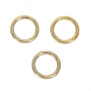 Gold filled closed jumprings 7x1mm  x4