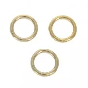 Gold filled closed jumprings 7x1mm  x4