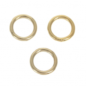 Gold filled closed jumprings 7x1mm x4