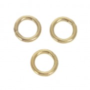 Gold filled closed jumprings 6x1mm x5|raw }}