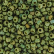 Miyuki Seed beads 11/0 2033 - Luster Light Olivine Opaque Mat|raw }}